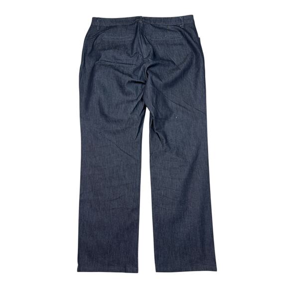 Lee Relaxed Fit Straight Mid Rise All Day Pants Effortless Wash & Wear 14 Short - Picture 2 of 6